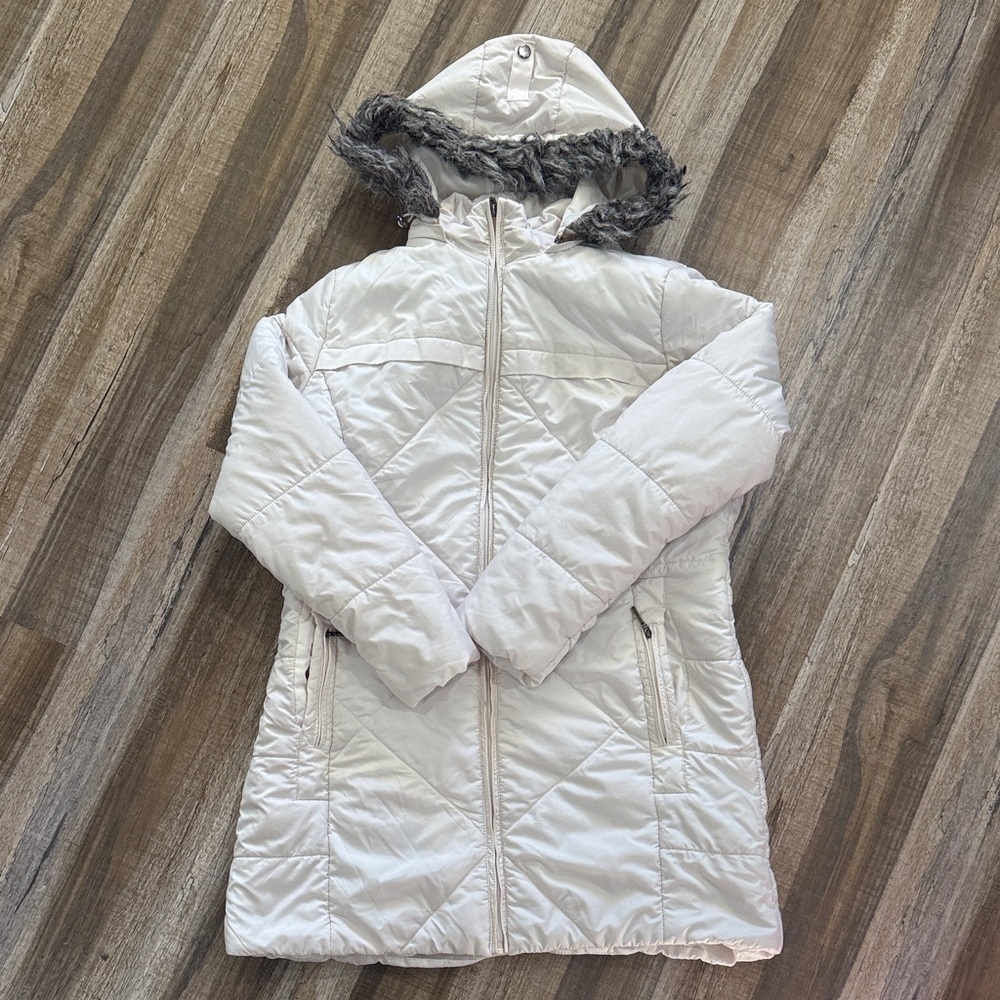 Weatherproof Women's White Quilted Puffer Coat